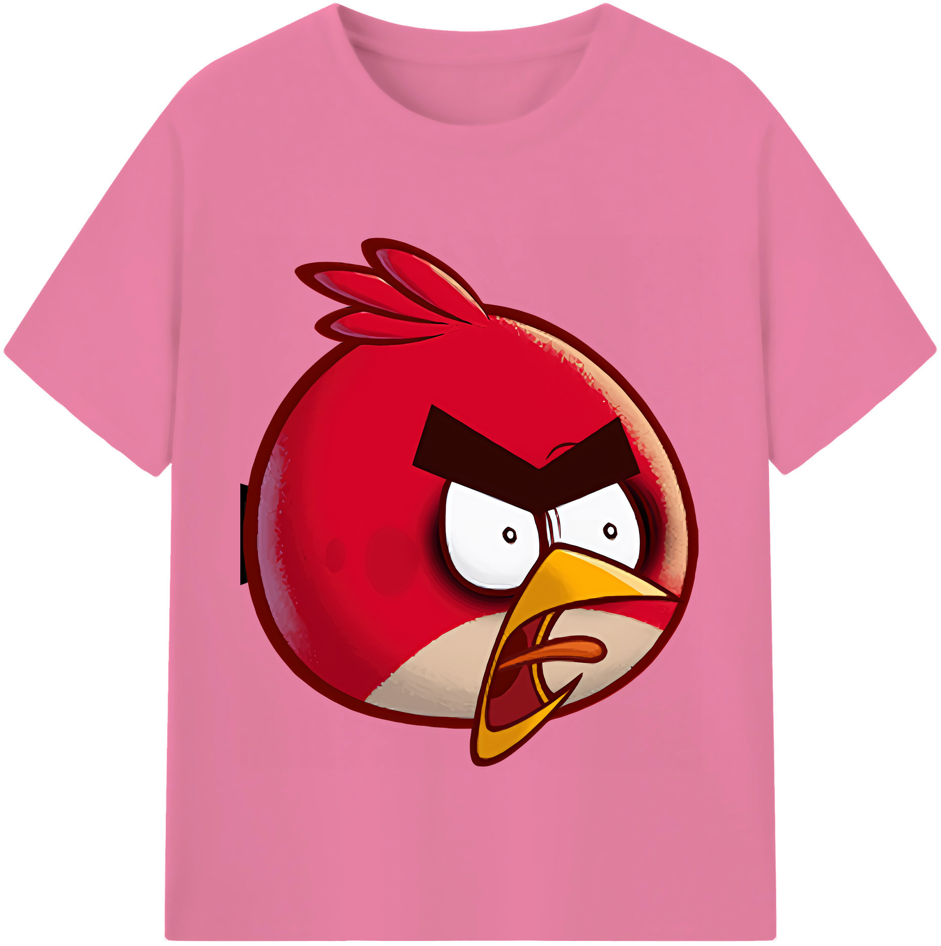 （画像用） Angry Birds アングリーバード 綿100％半袖Tシャツ（フロントプリント）